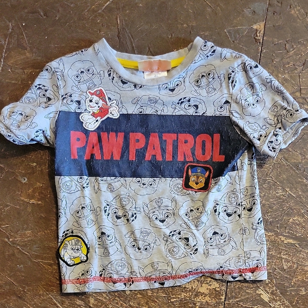 Paw Patrol Kids T-Shirt - Blue and Red